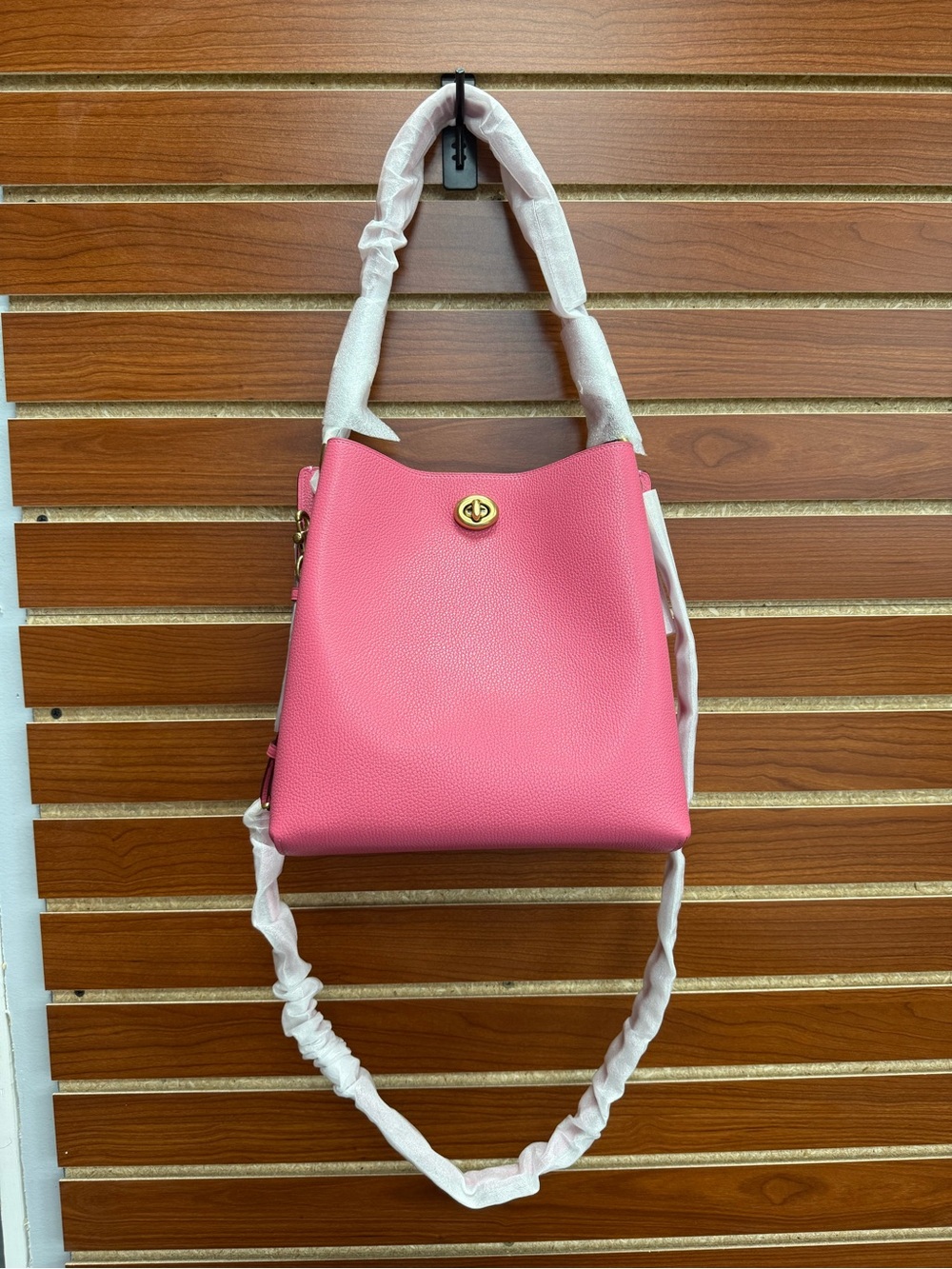 NWT COACH 55200 Charlie Bucket Bag in B4/Confetti Pink